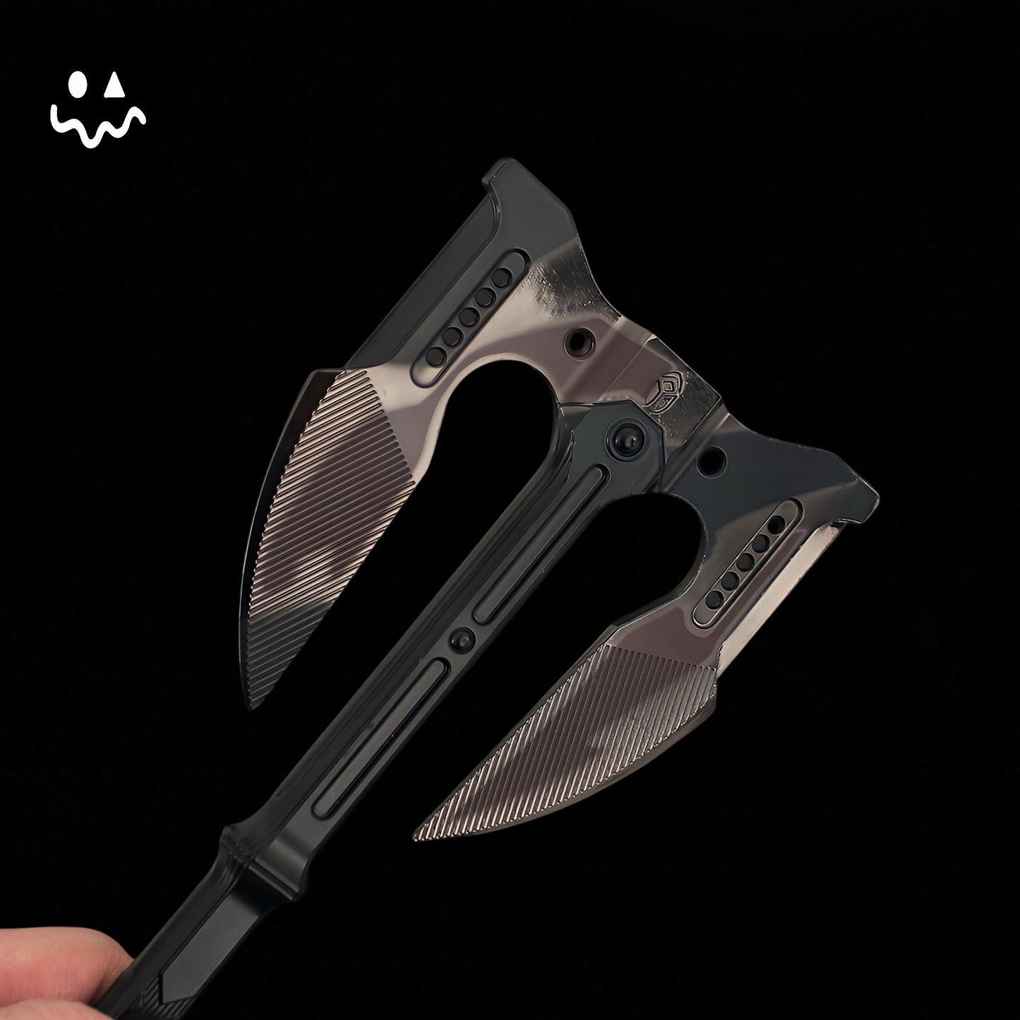 AB Mini Unyielding Fury Dual-Bladed Battle Axe Metal Replica