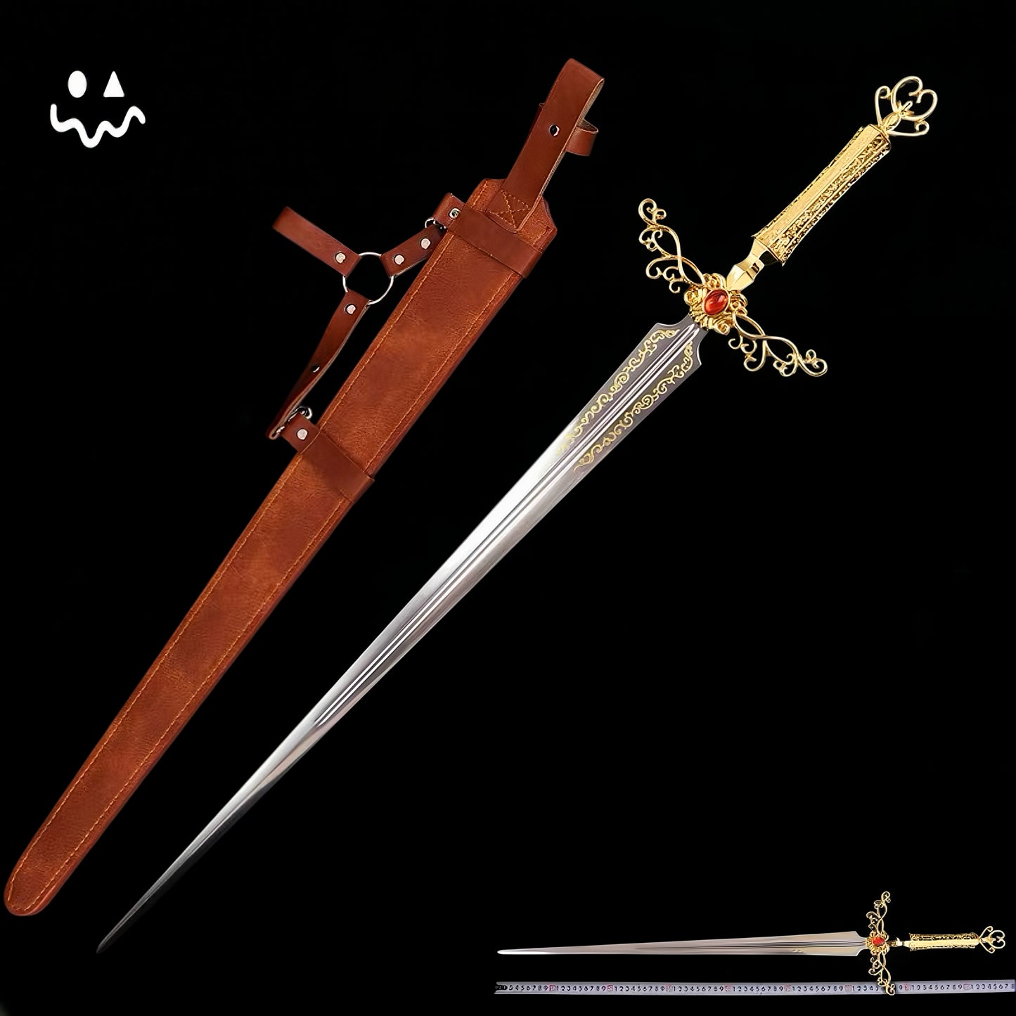 ER Game Rogier's Rapier Sword Life-Size Steel Replica