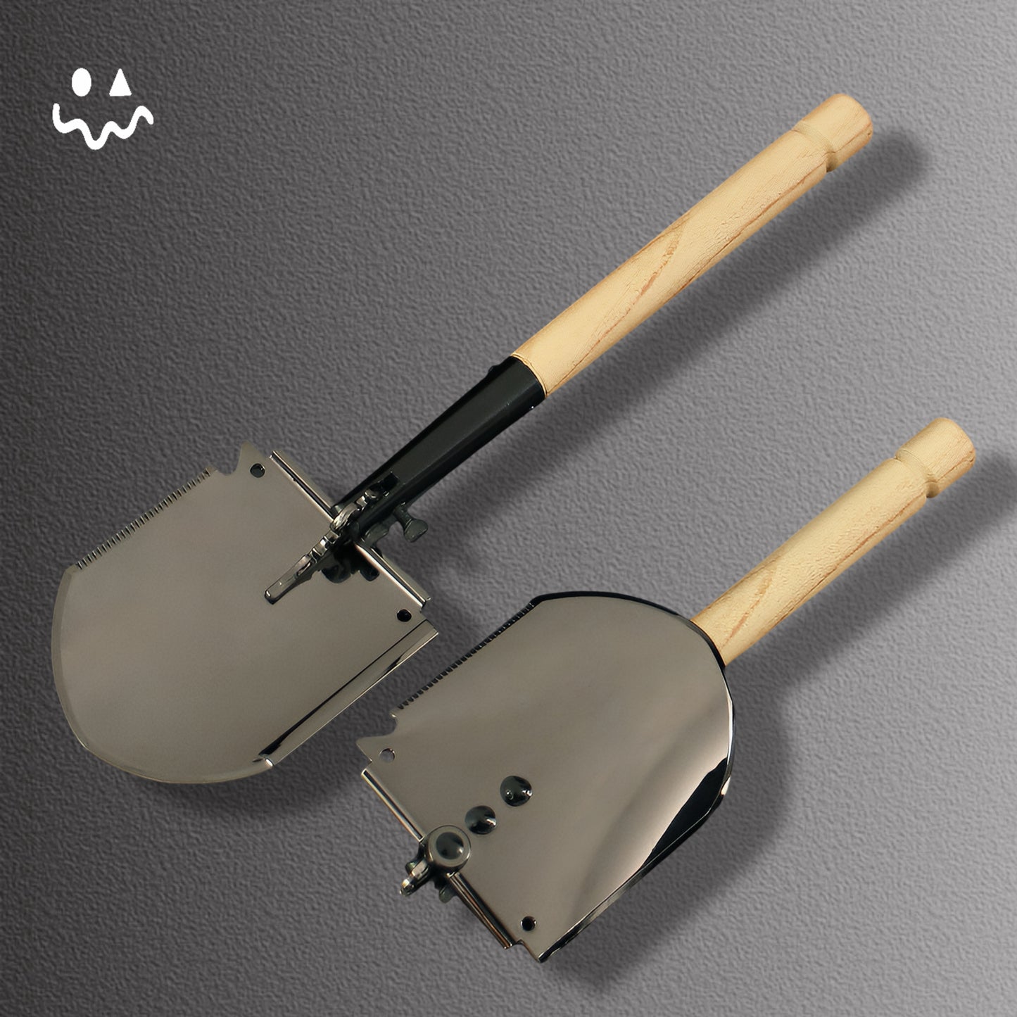 Mini Engineer Shovel Foldable Rice Spoon Metal Replica