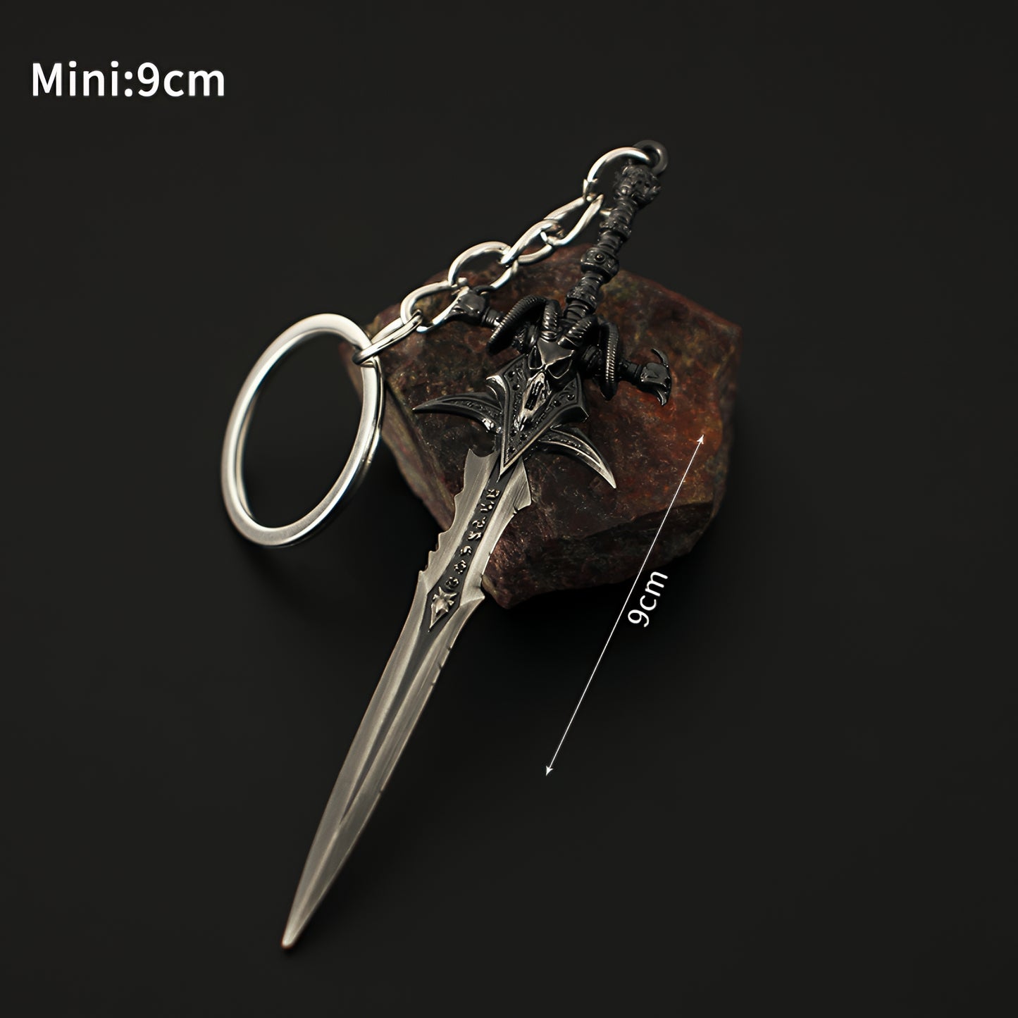 WOW Mini Frostmourne Metal Weapons Keychain Pendant