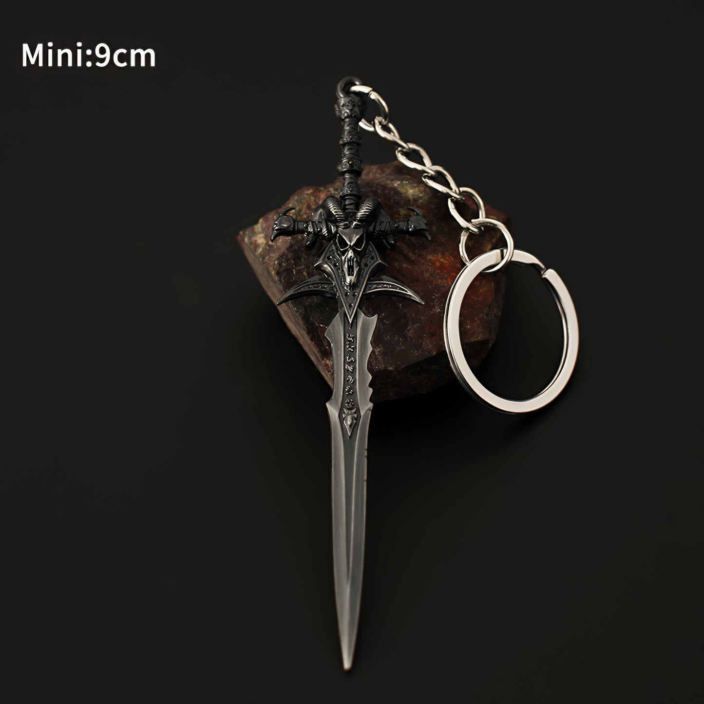 WOW Mini Frostmourne Metal Weapons Keychain Pendant