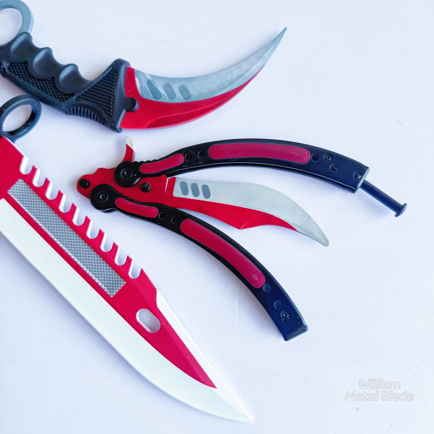 GO Game Autotronic Balisong & Knife 3 In 1 Pack