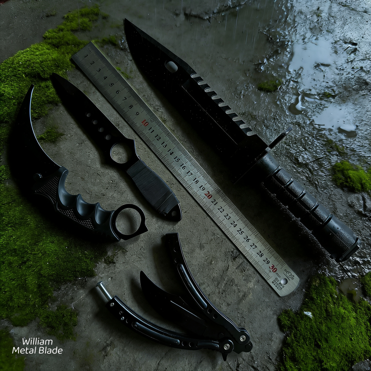 GO Game Night Balisong & Knife 4 In 1 Pack