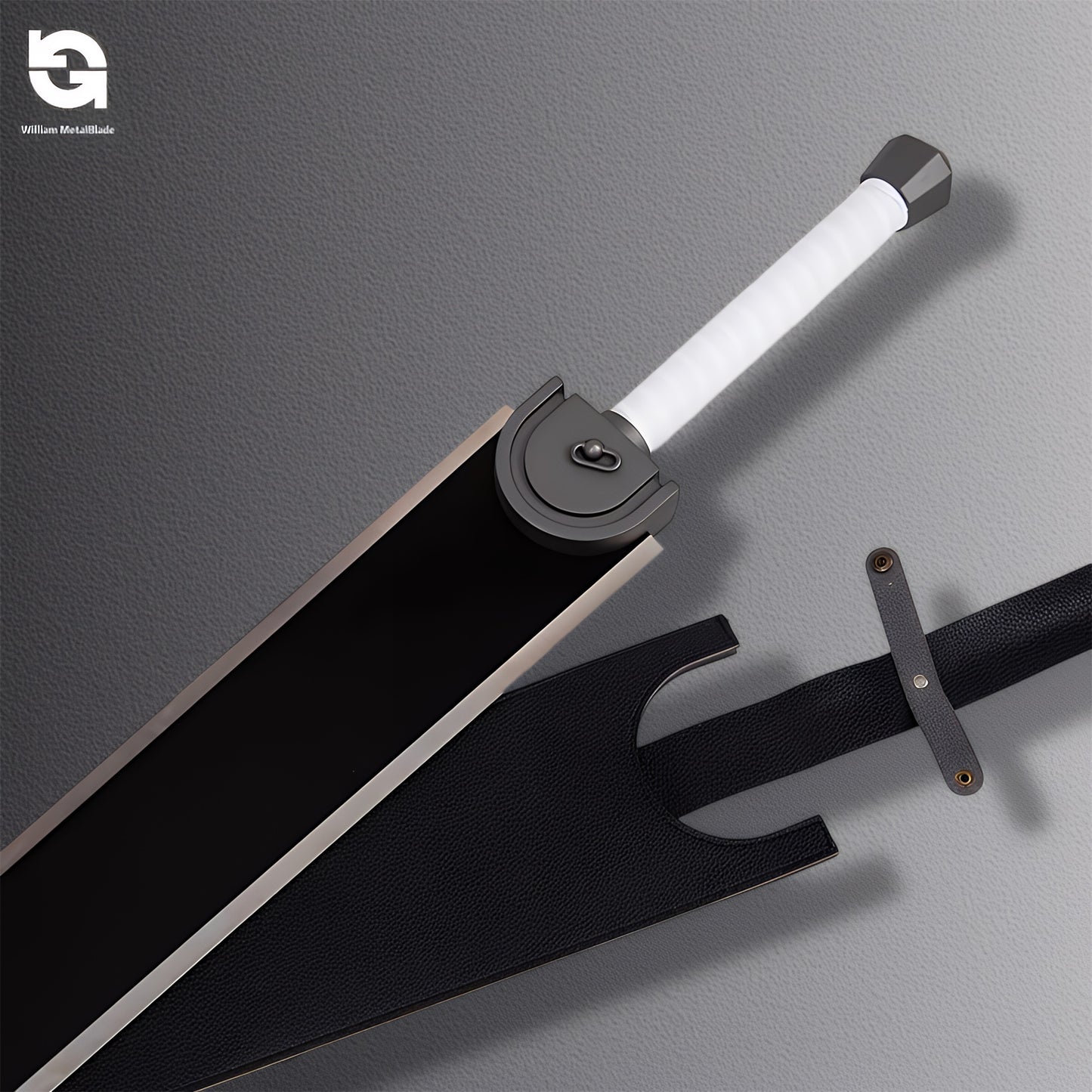 120CM/42.1" Life-size Guts Sword Metal Replica Cosplay Prop