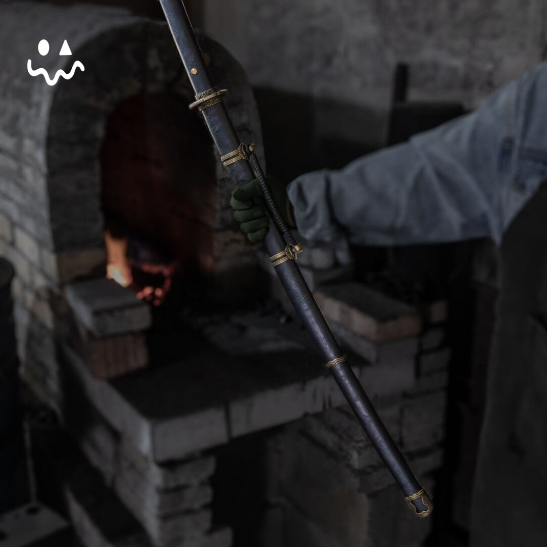 103cm/40.55" Handmade Black Katana Samurai SwordsTraditional Display Sword