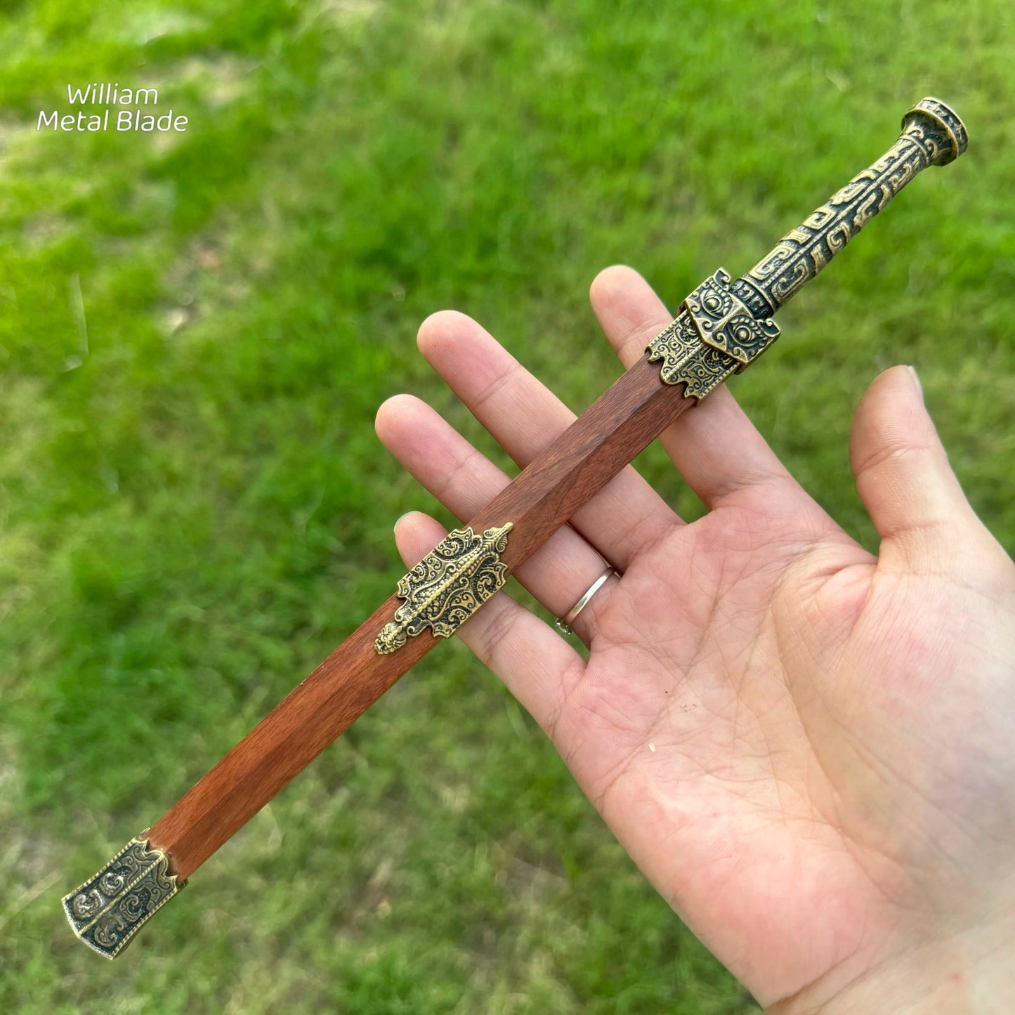 High-End Ancient Han Dynasty YiTian Steel Sword 26cm/10.2"