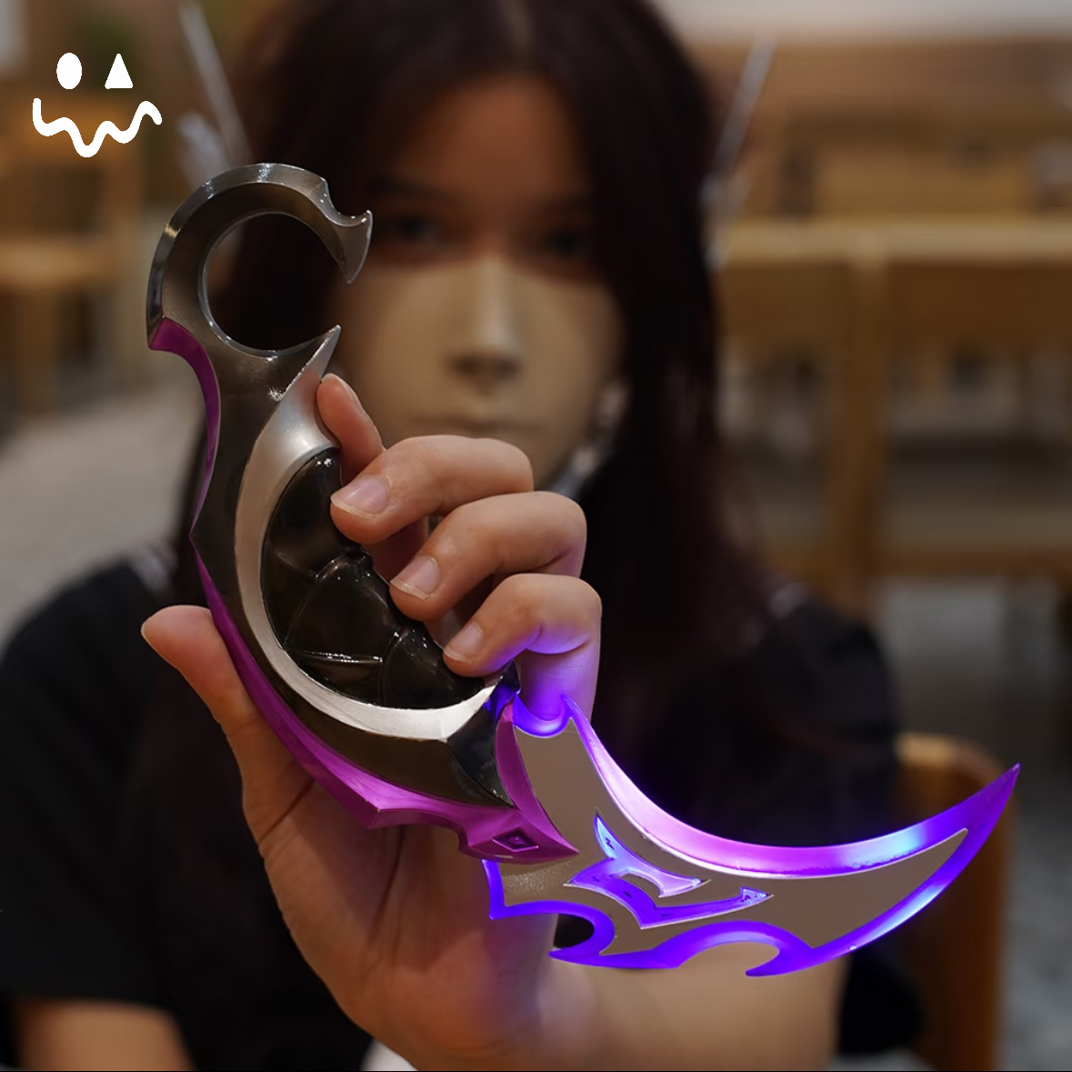 High-quality Reaver Karambit Luna's Descent 3D Night Lamp
