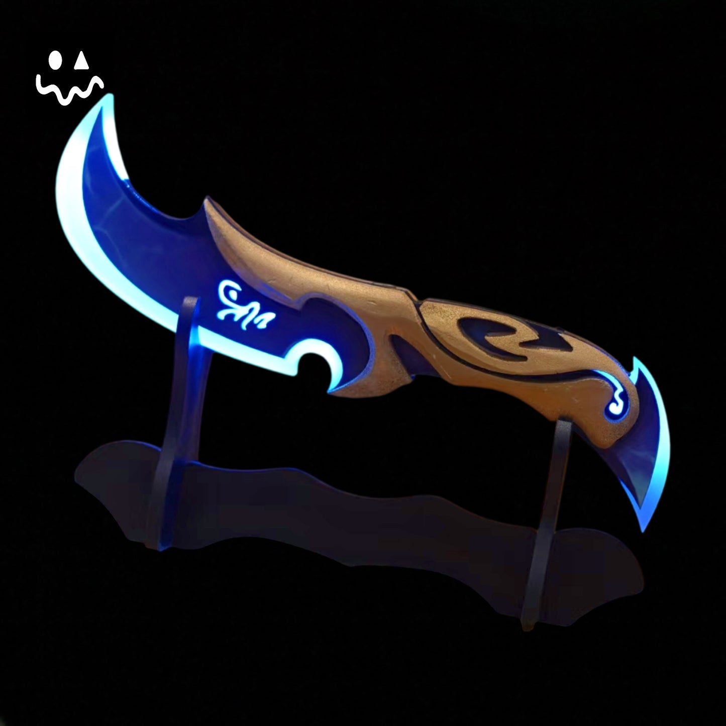 High-quality Reaver Karambit Luna's Descent 3D Night Lamp