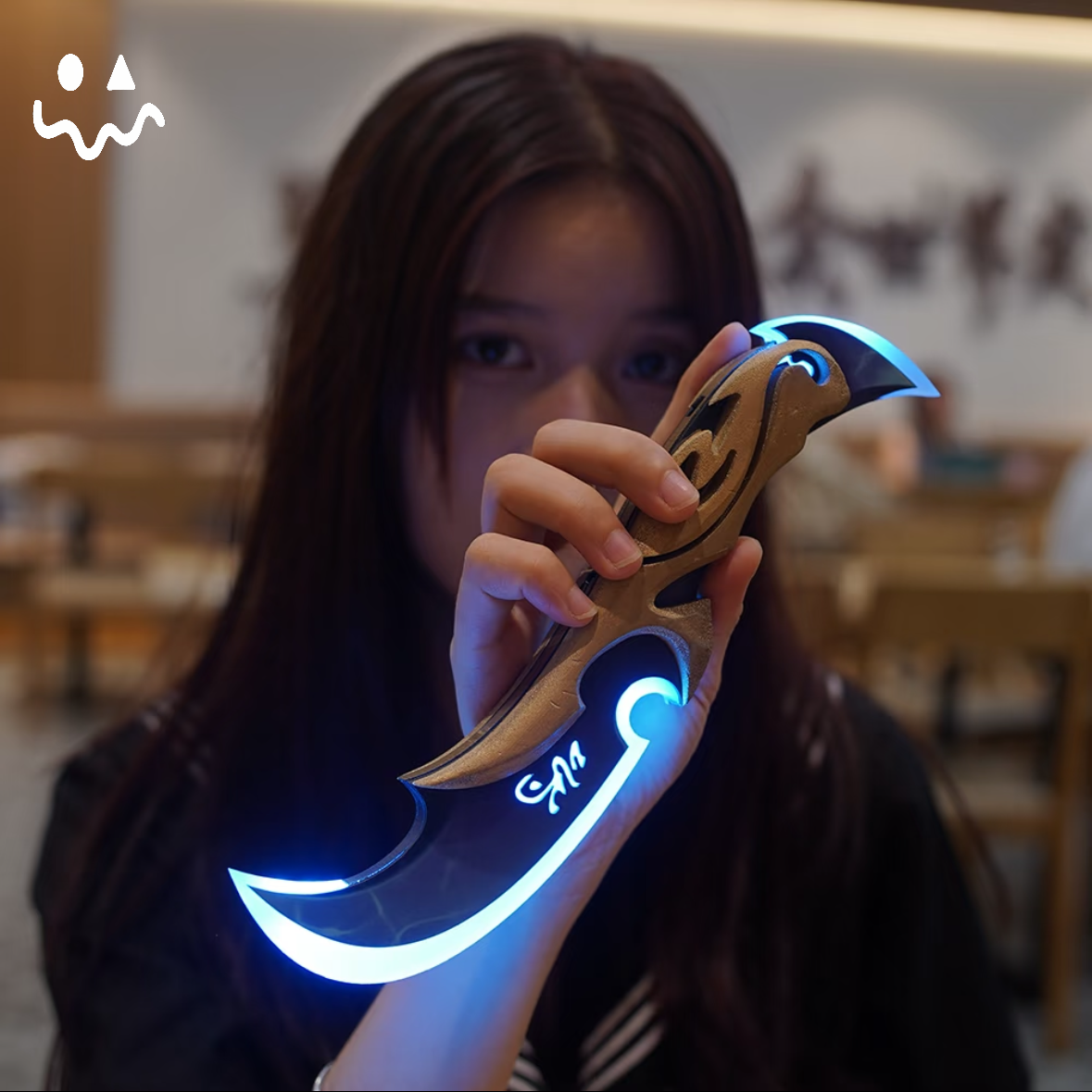 High-quality Reaver Karambit Luna's Descent 3D Night Lamp