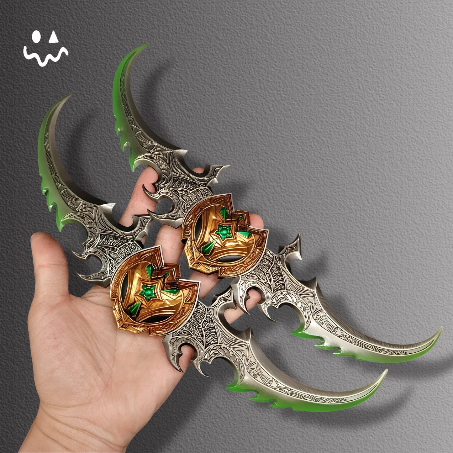 Illidan Stormrage Warglaive of Azzinoth Metal Handicraft