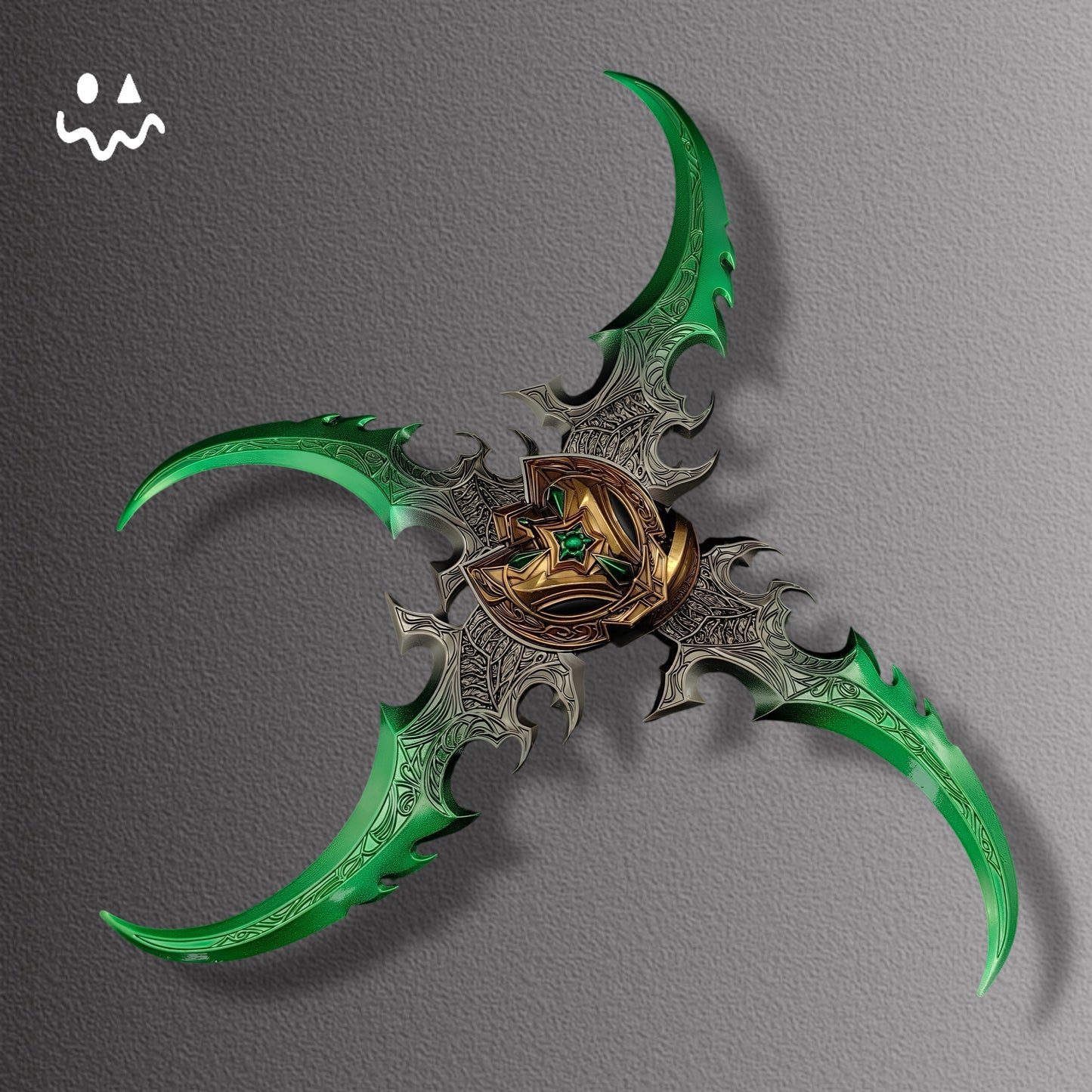Illidan Stormrage Warglaive of Azzinoth Metal Handicraft
