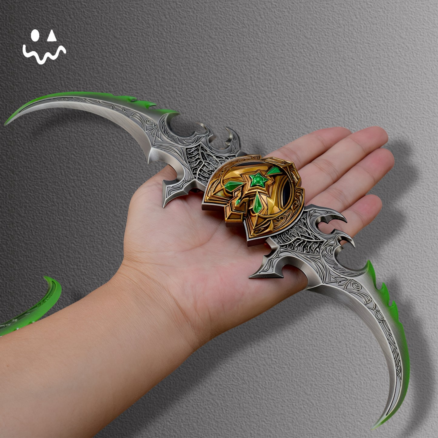 Illidan Stormrage Warglaive of Azzinoth Metal Handicraft