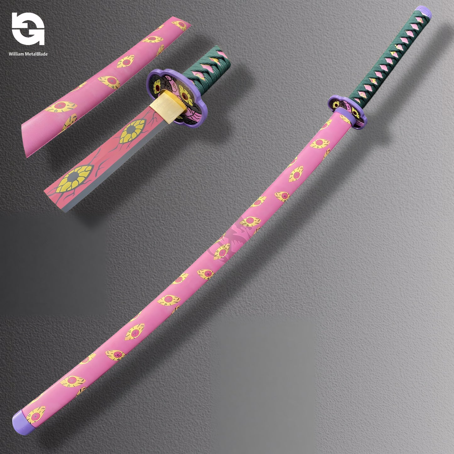 105CM/41.3" Life-size Kokushibo Katana Metal Replica