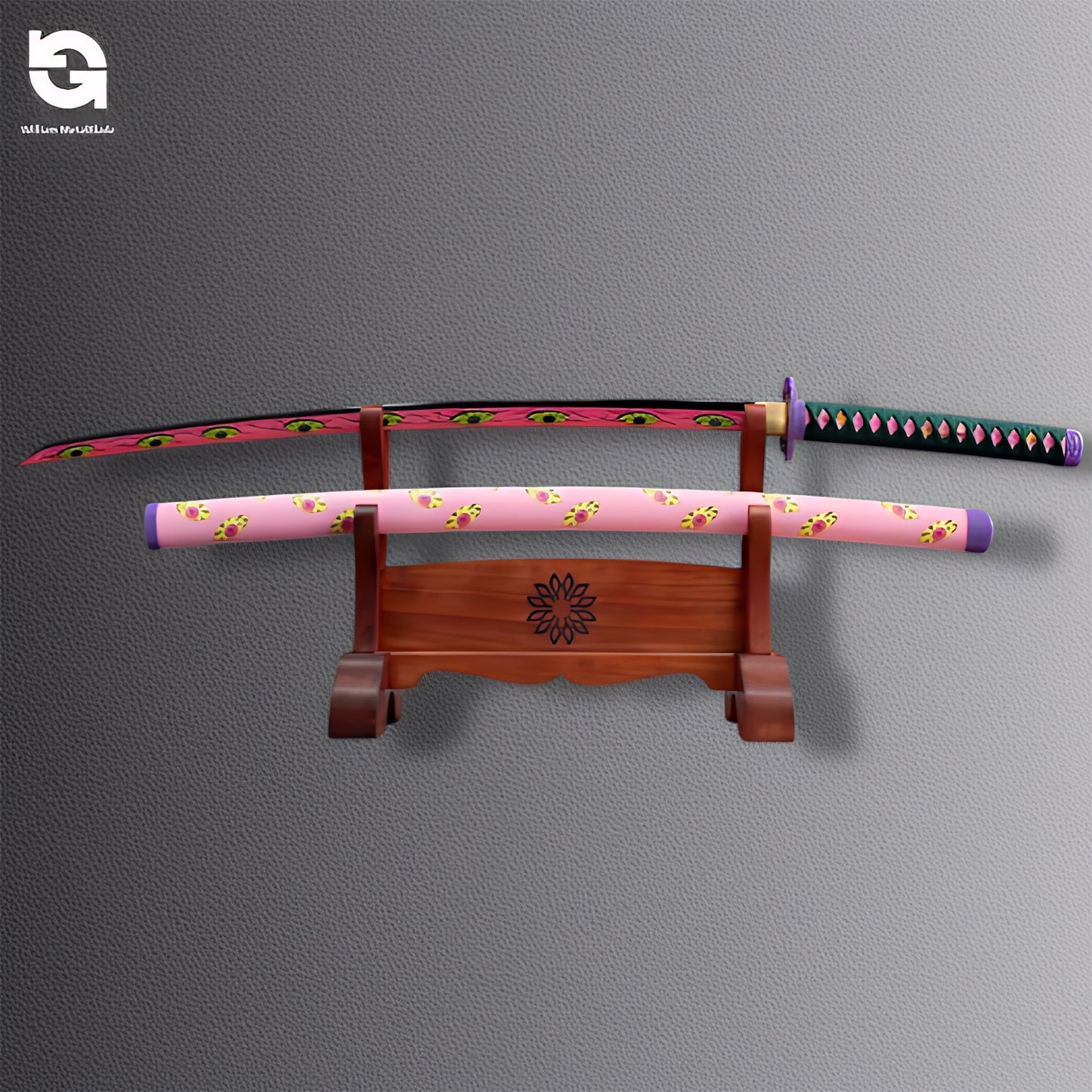 105CM/41.3" Life-size Kokushibo Katana Metal Replica