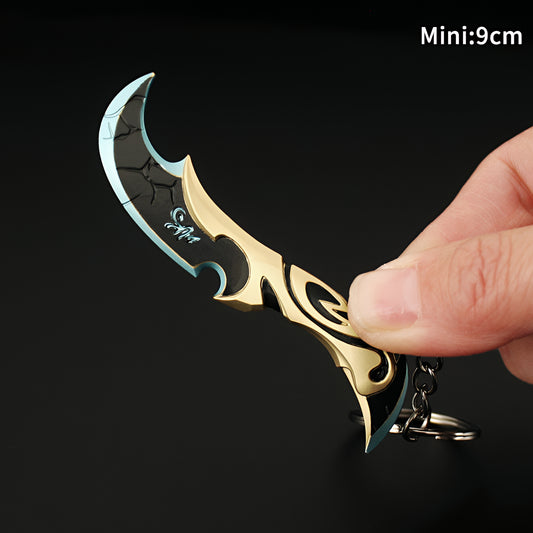 Val Luna's Descent Knife Keychain Metal Backpack Pendant
