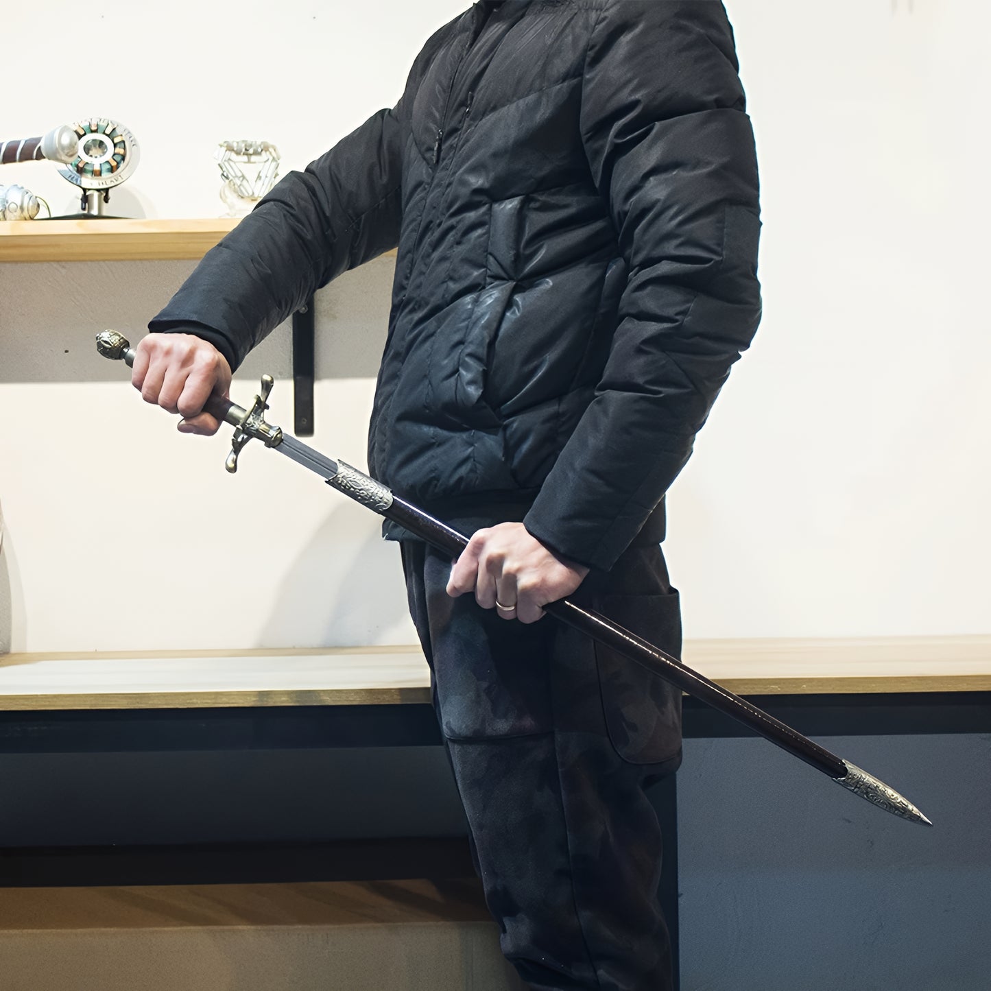 Medieval Needle Sword Life-size Steel Replica