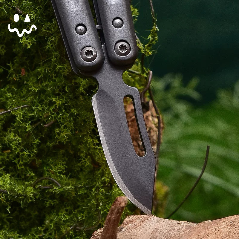 Mini Stainless Steel Portable Sharp Blade Balisong Unboxing Tool