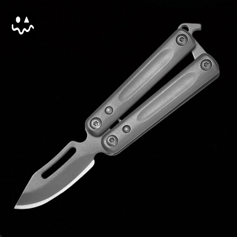 Mini Stainless Steel Portable Sharp Blade Balisong Unboxing Tool