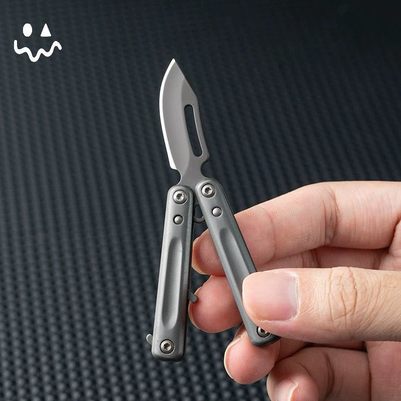 Mini Stainless Steel Portable Sharp Blade Balisong Unboxing Tool