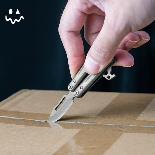Mini Stainless Steel Portable Sharp Blade Balisong Unboxing Tool