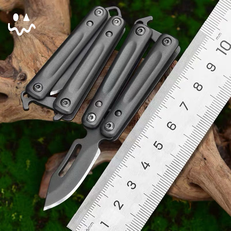 Mini Stainless Steel Portable Sharp Blade Balisong Unboxing Tool