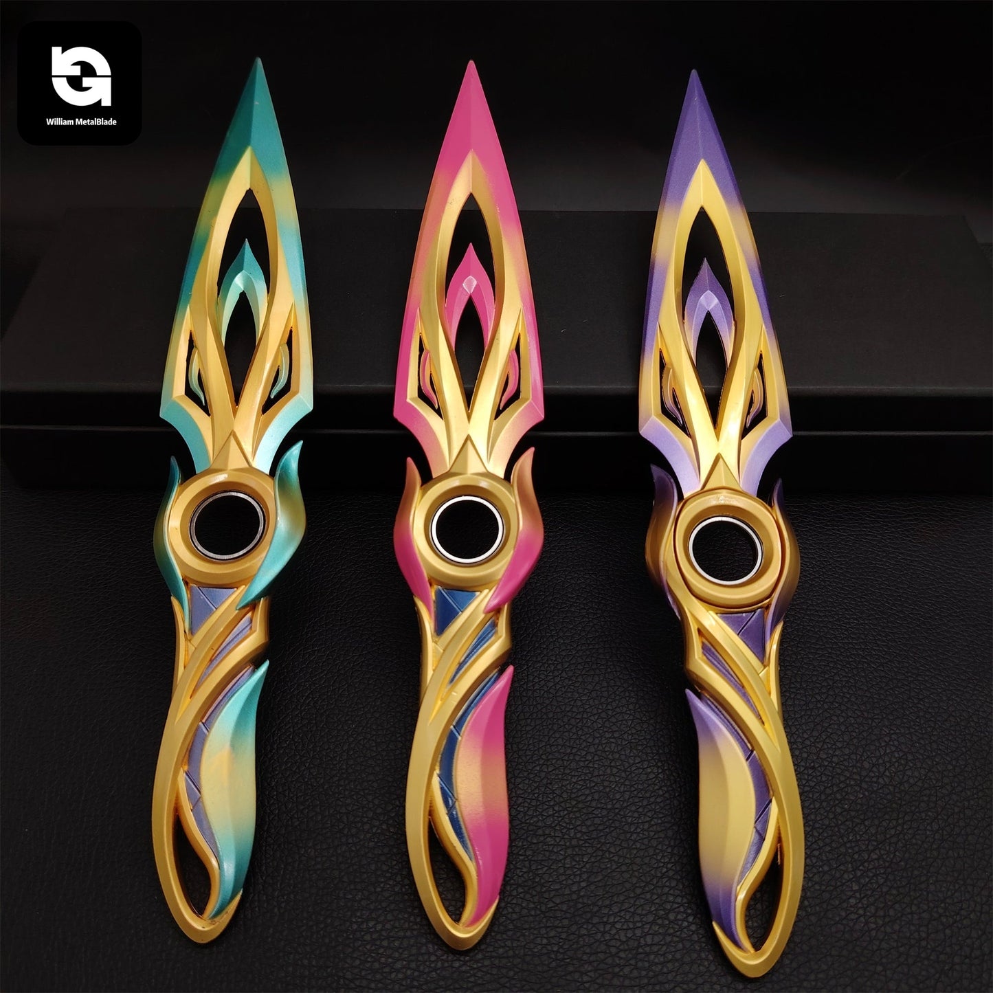 28CM/11" Metal Mystbloom Kunai Game Prop