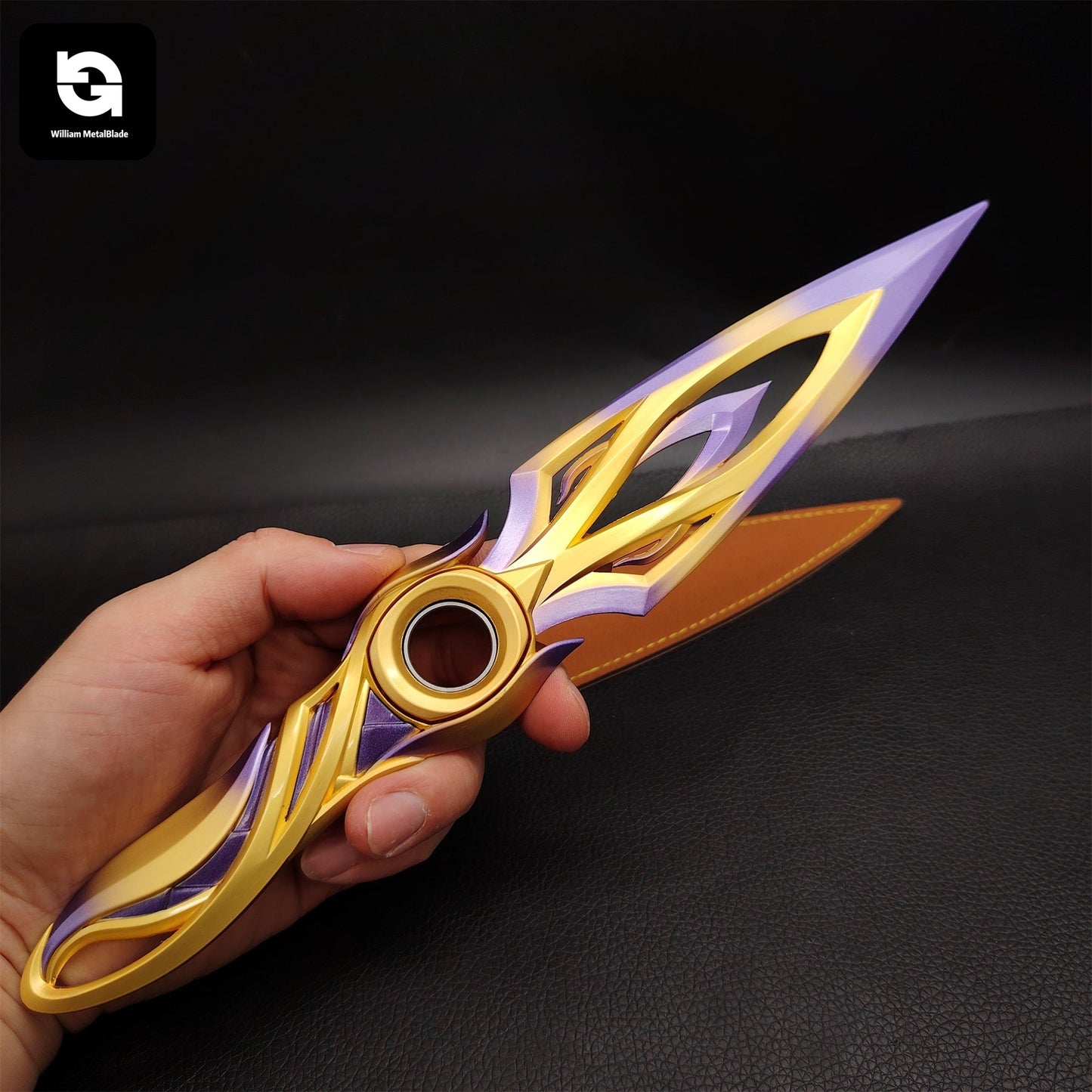 28CM/11" Metal Mystbloom Kunai Game Prop