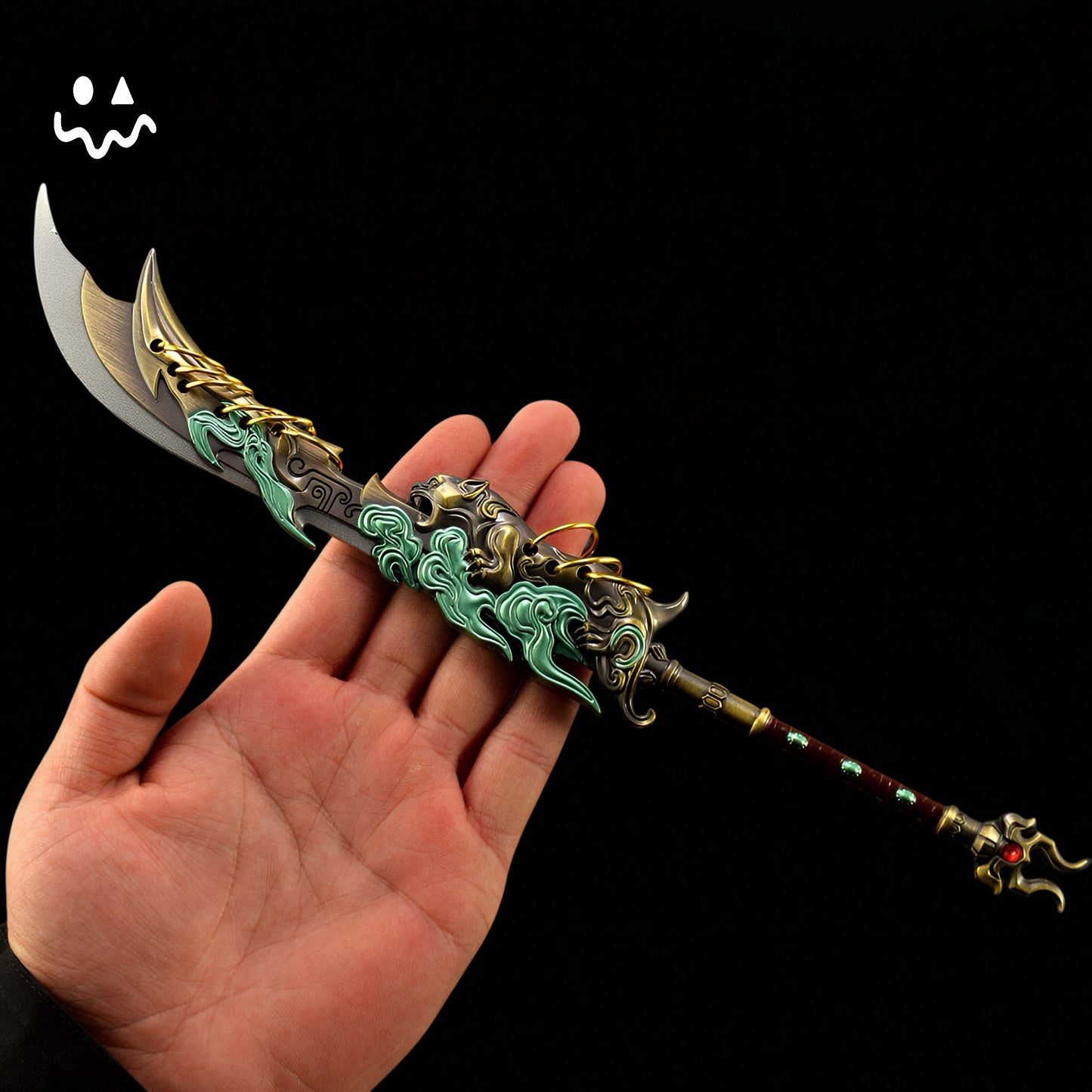 29CM/11.4" Game Peripherals Zhu Yin Nine-ring Broadsword Metal Replica