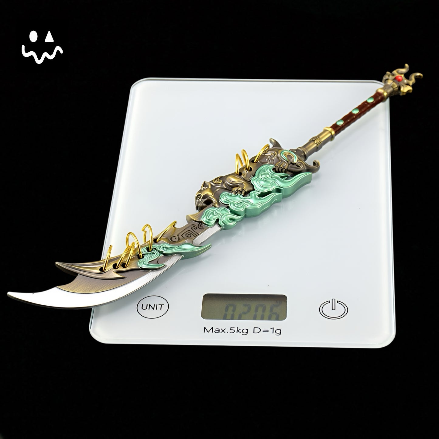 29CM/11.4" Game Peripherals Zhu Yin Nine-ring Broadsword Metal Replica