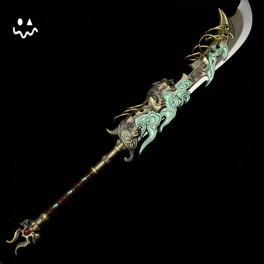 29CM/11.4" Game Peripherals Zhu Yin Nine-ring Broadsword Metal Replica