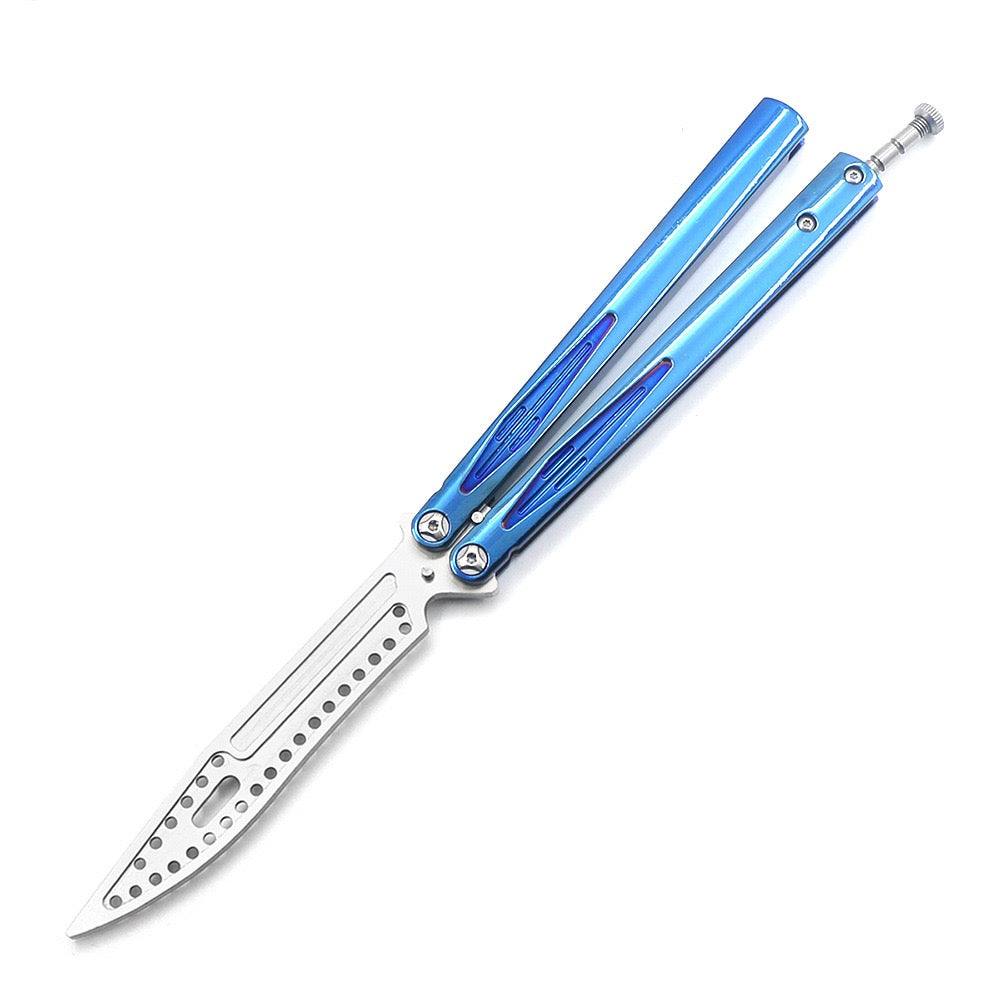 ORCA Practice Butterfly Knife Integrated Alloy Handle High Quality CNC Blade Training Swing Knife