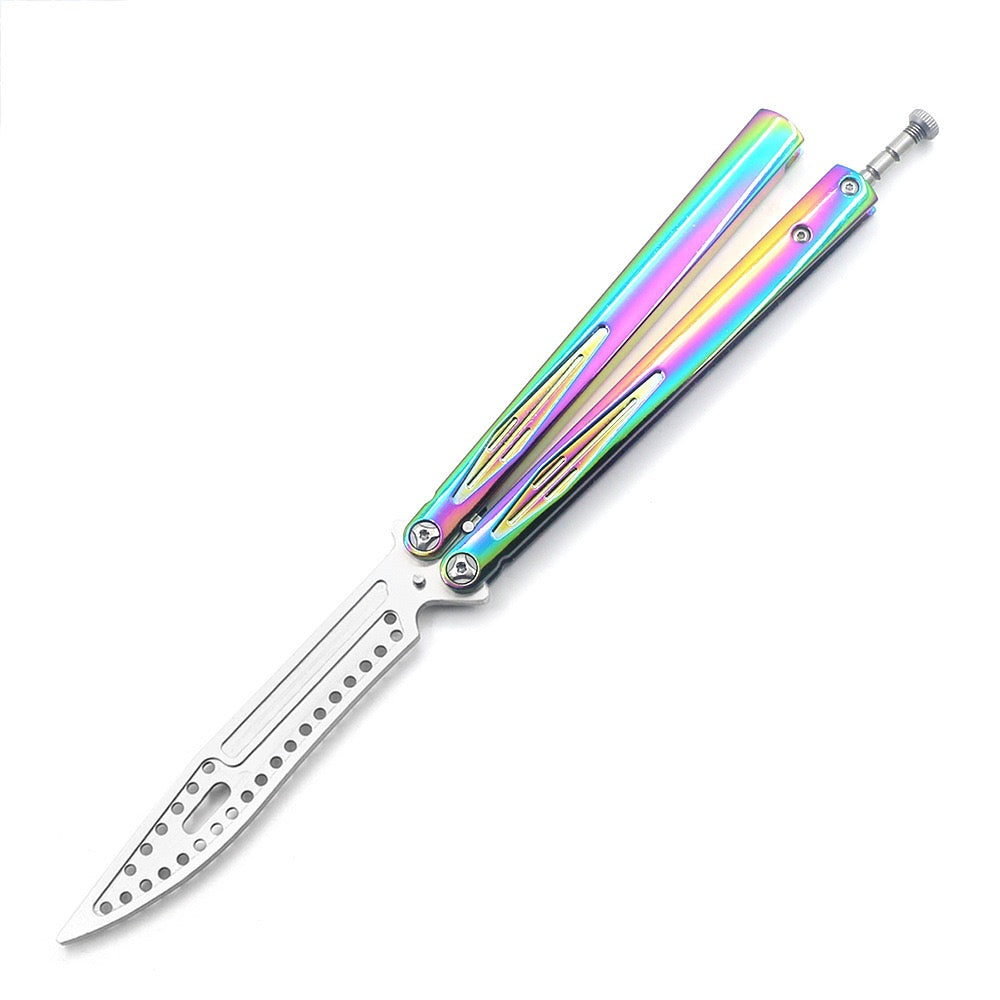 ORCA Practice Butterfly Knife Integrated Alloy Handle High Quality CNC Blade Training Swing Knife