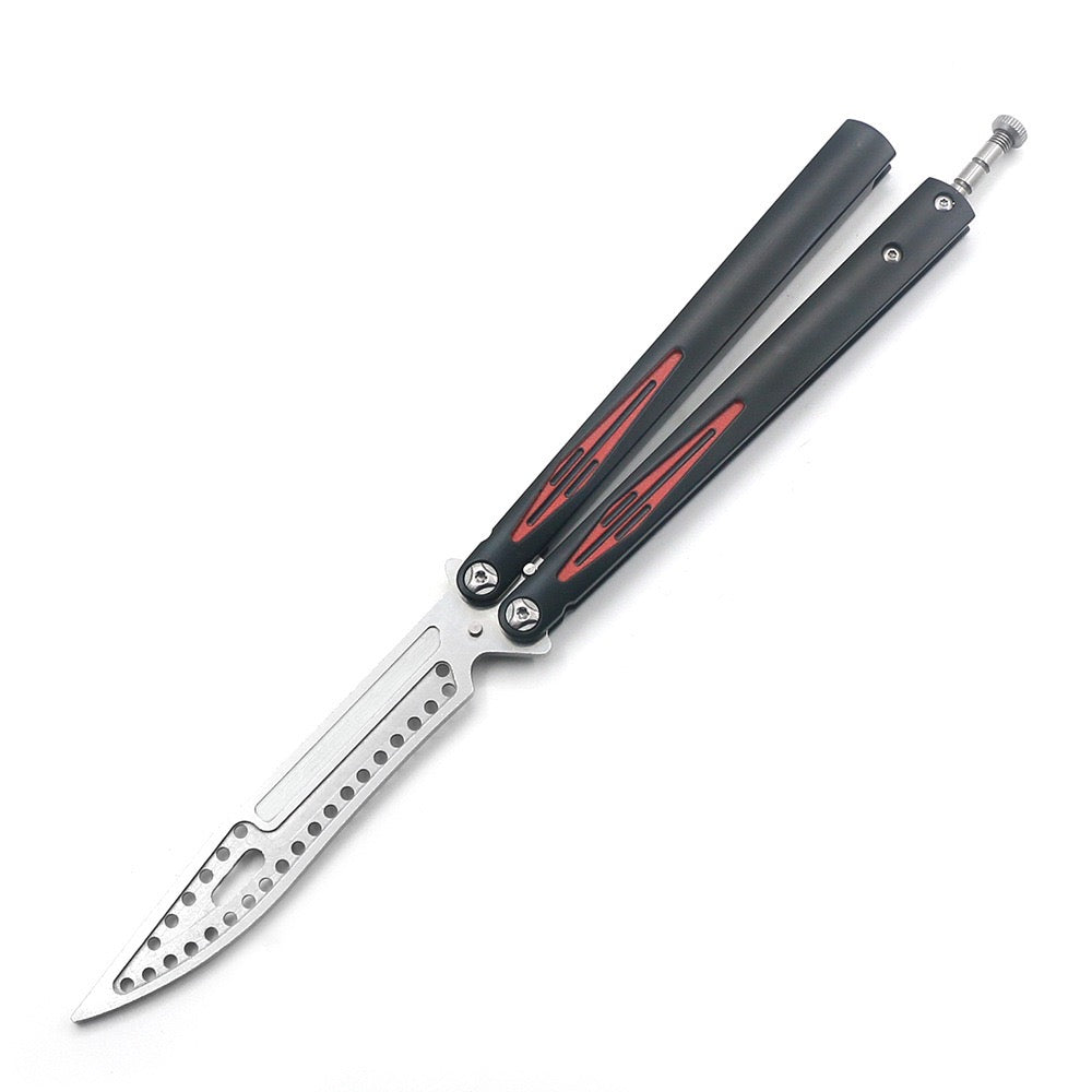 ORCA Practice Butterfly Knife Integrated Alloy Handle High Quality CNC Blade Training Swing Knife
