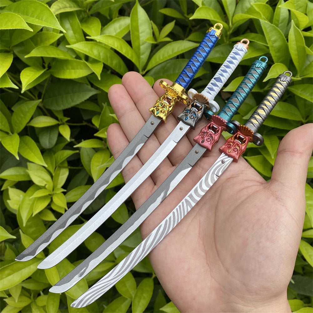 Metal Onimaru Kunitsuna Sword Katana Replica 4 In 1 Pack