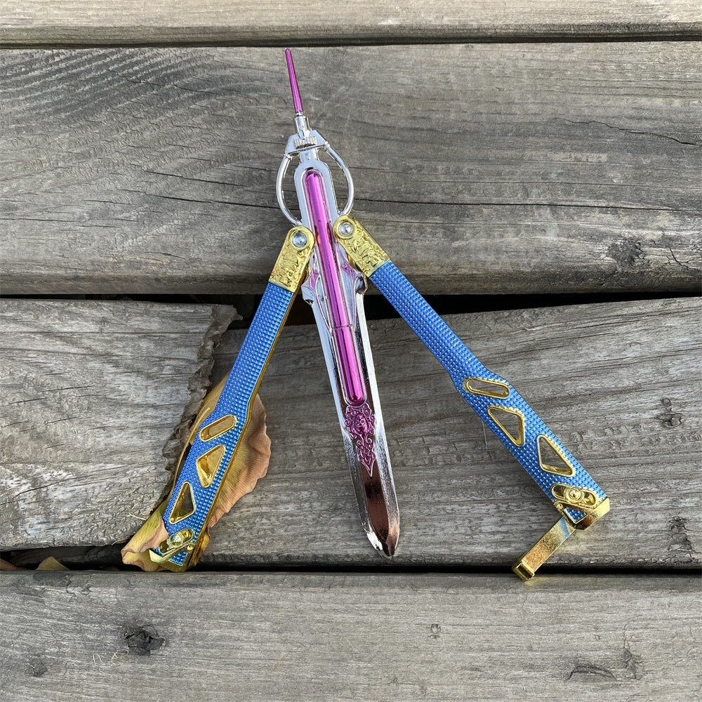 New Pink Octane Heirloom Balisong Metal Replica