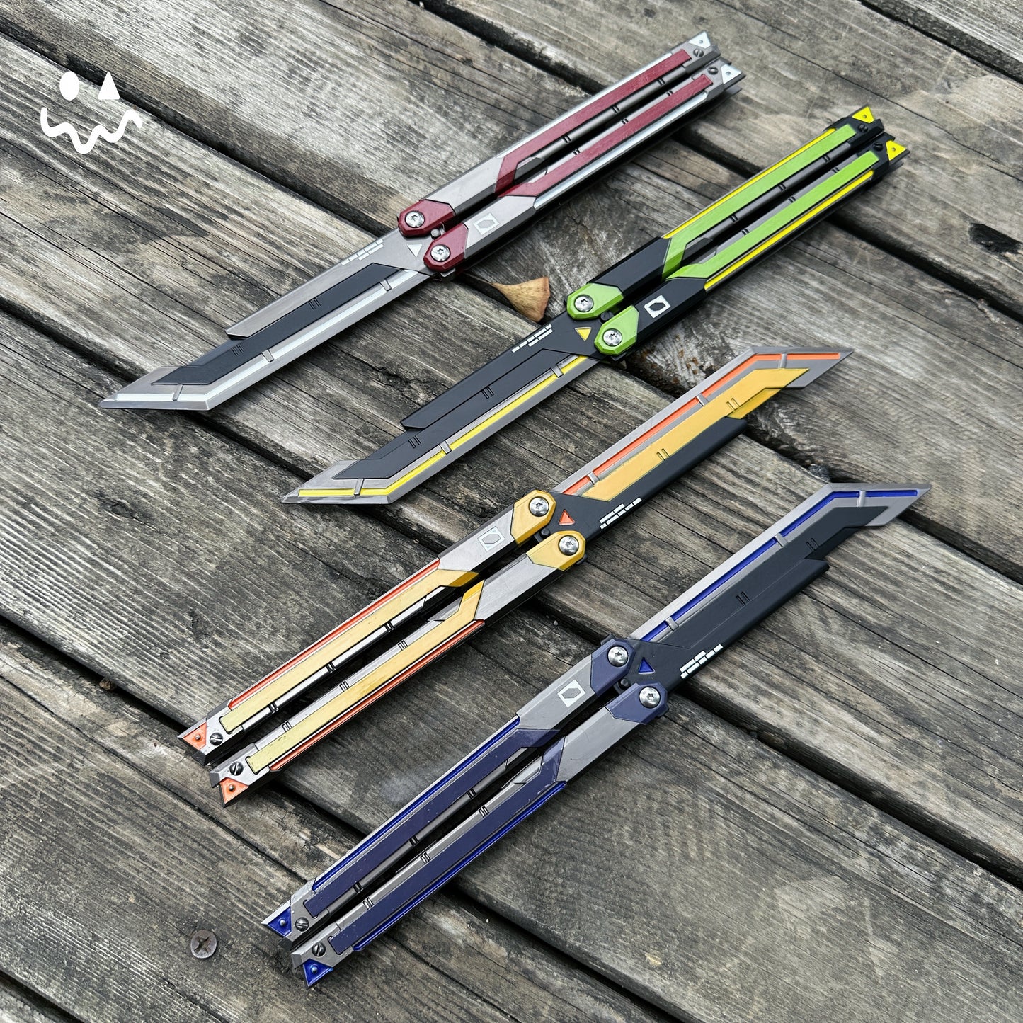 RGX Knife Metal Blunt Blade Butterfly Trainer Cosplay Prop Game Replica