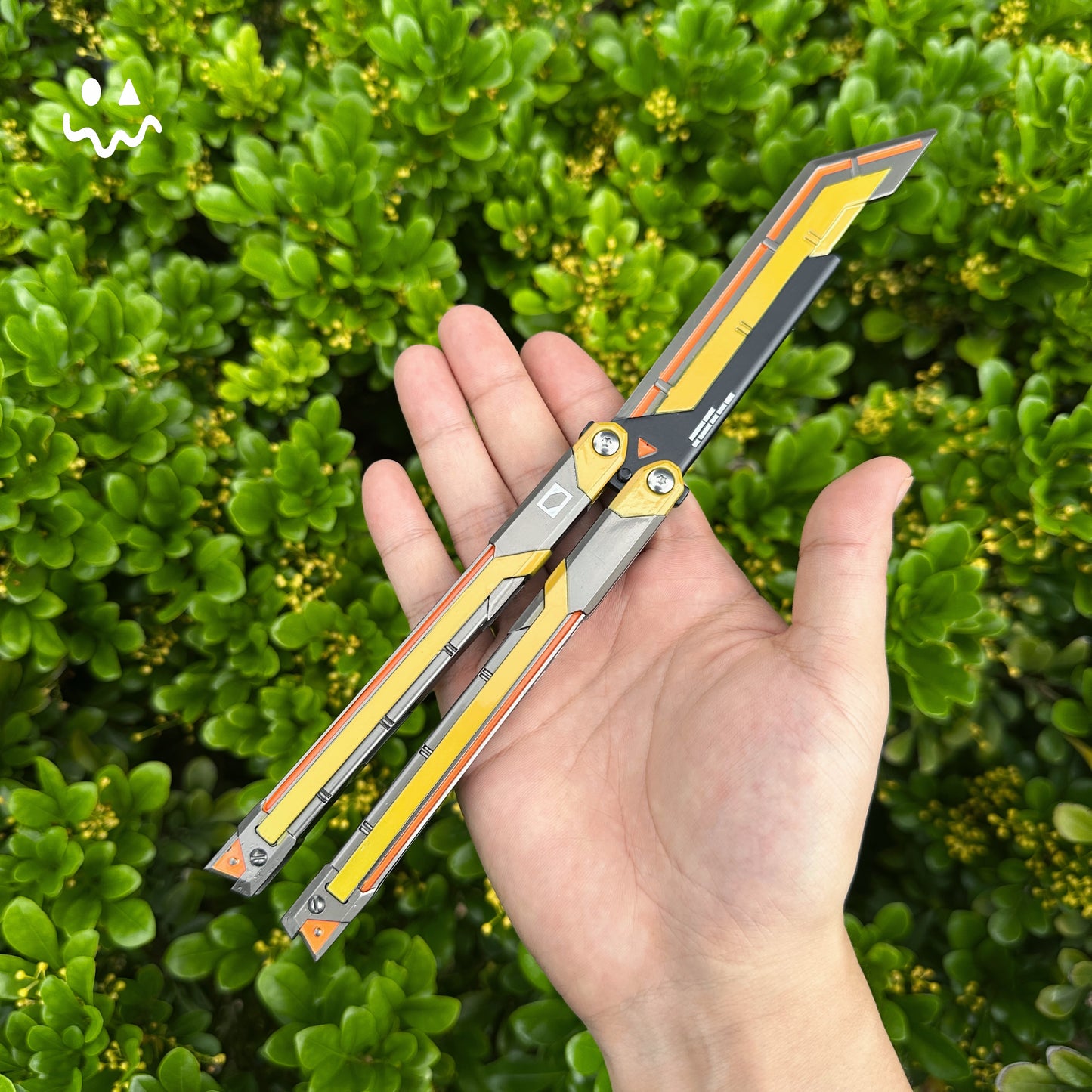 RGX Knife Metal Blunt Blade Butterfly Trainer Cosplay Prop Game Replica