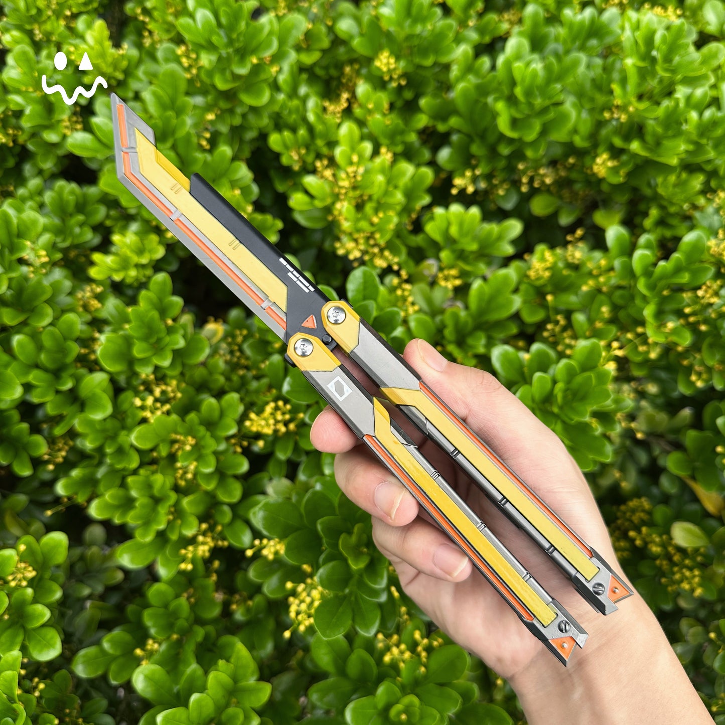 RGX Knife Metal Blunt Blade Butterfly Trainer Cosplay Prop Game Replica