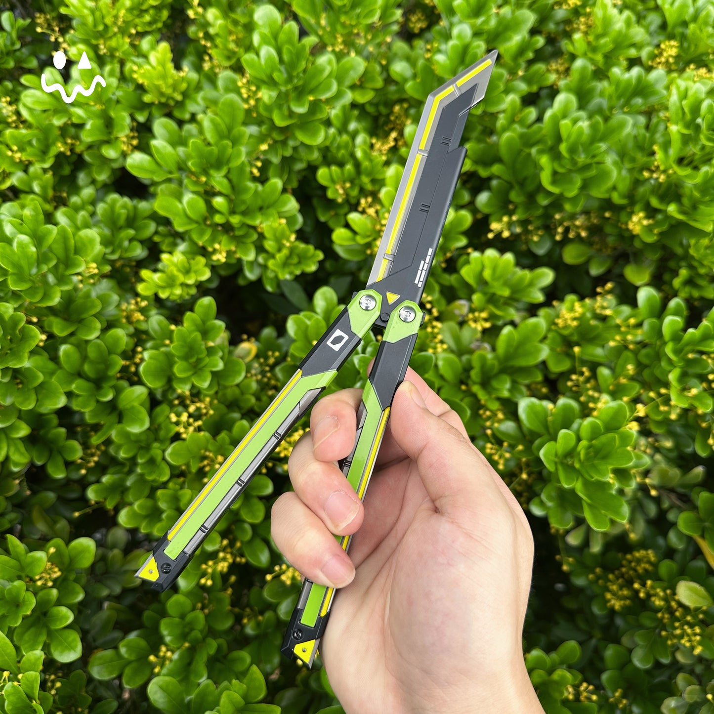 RGX Knife Metal Blunt Blade Butterfly Trainer Cosplay Prop Game Replica
