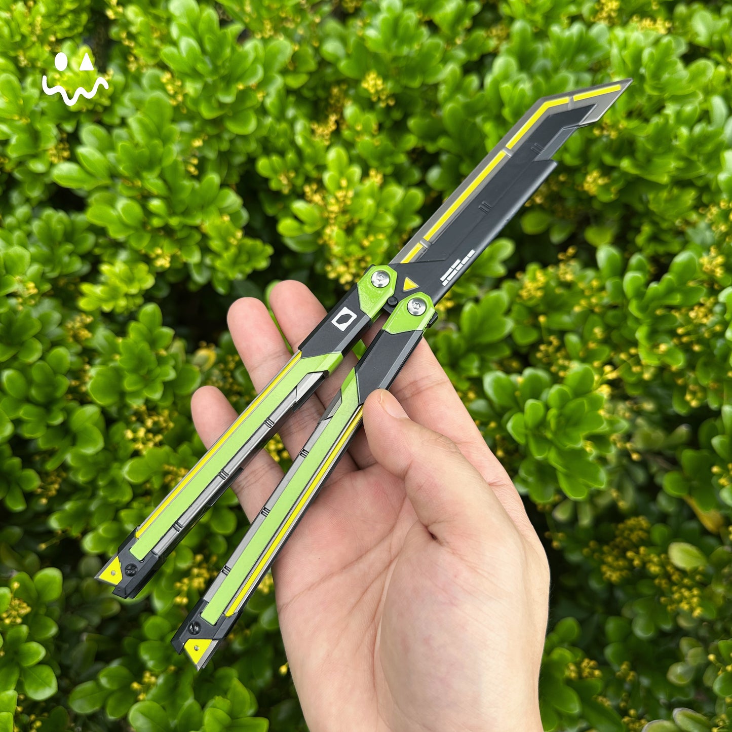 RGX Knife Metal Blunt Blade Butterfly Trainer Cosplay Prop Game Replica