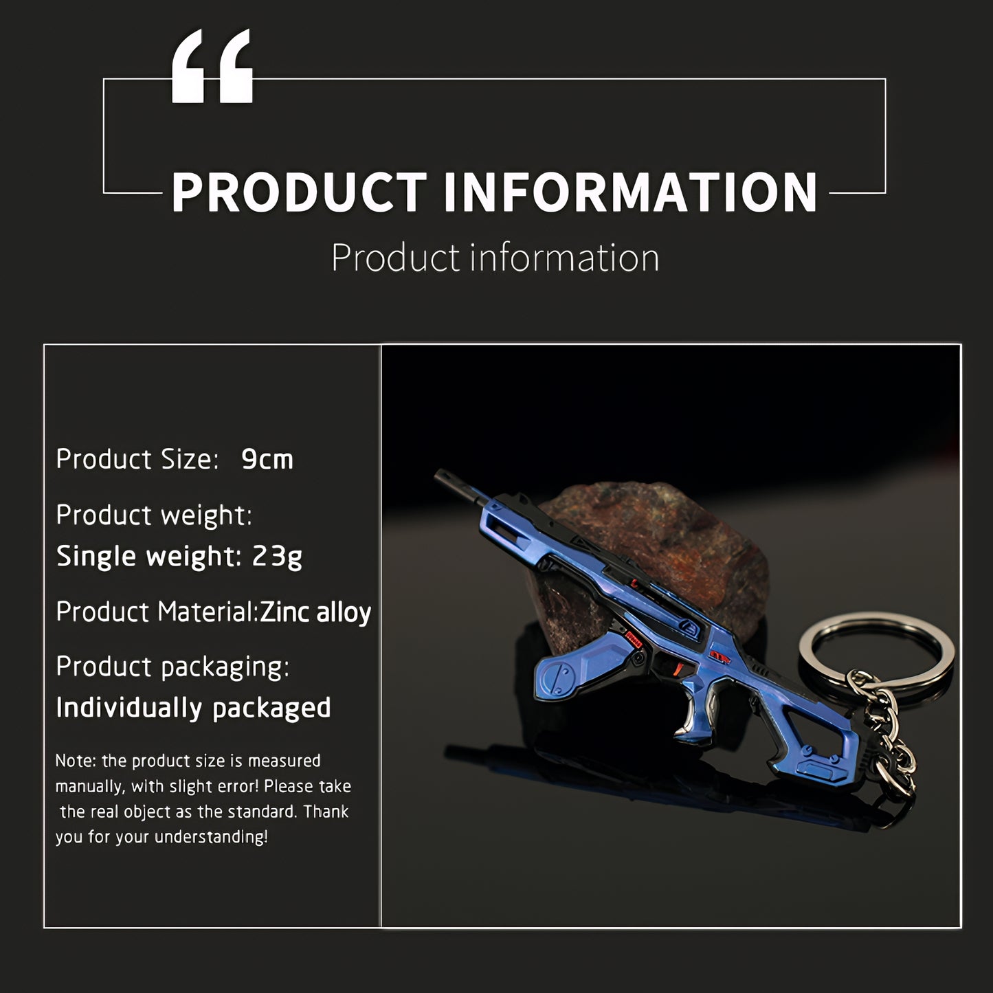 Mini Radiant Entertainment System Phantom Gun Metal Keychain