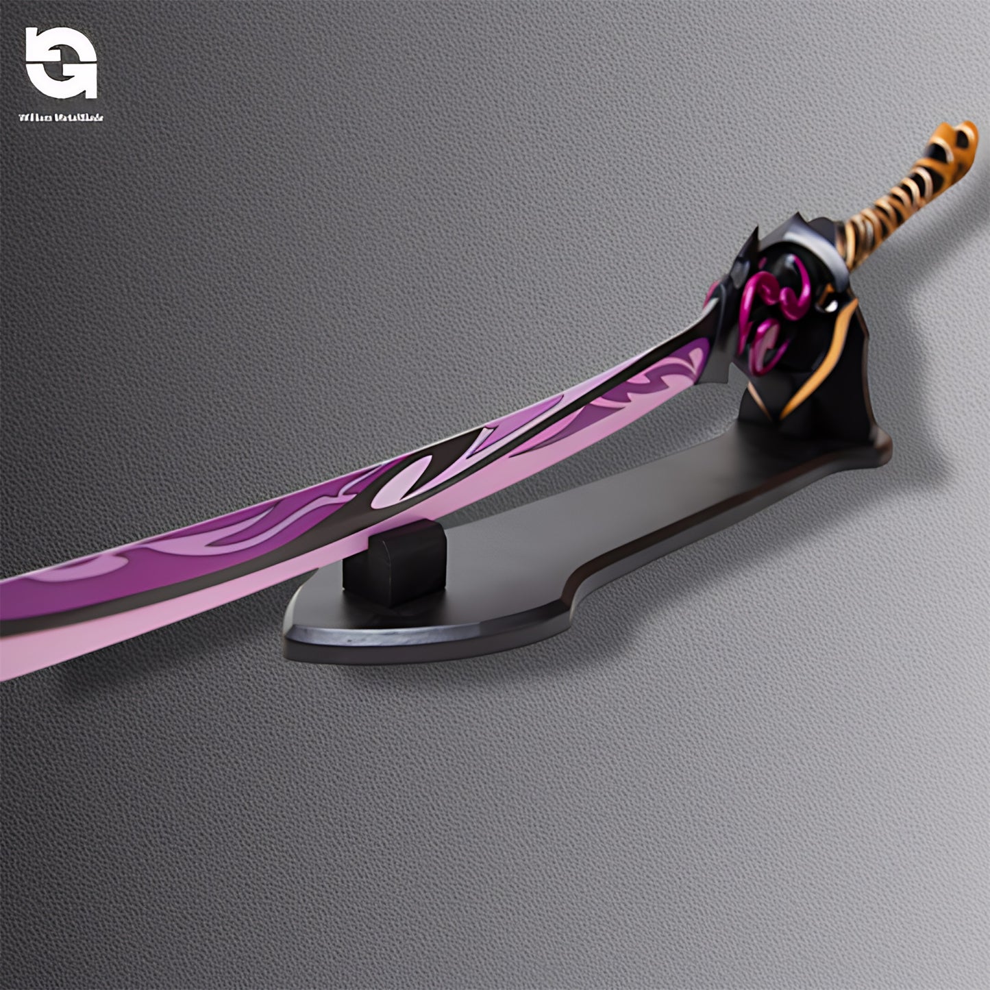 1:1 Raiden Shogun's Electro Sword Metal Prop