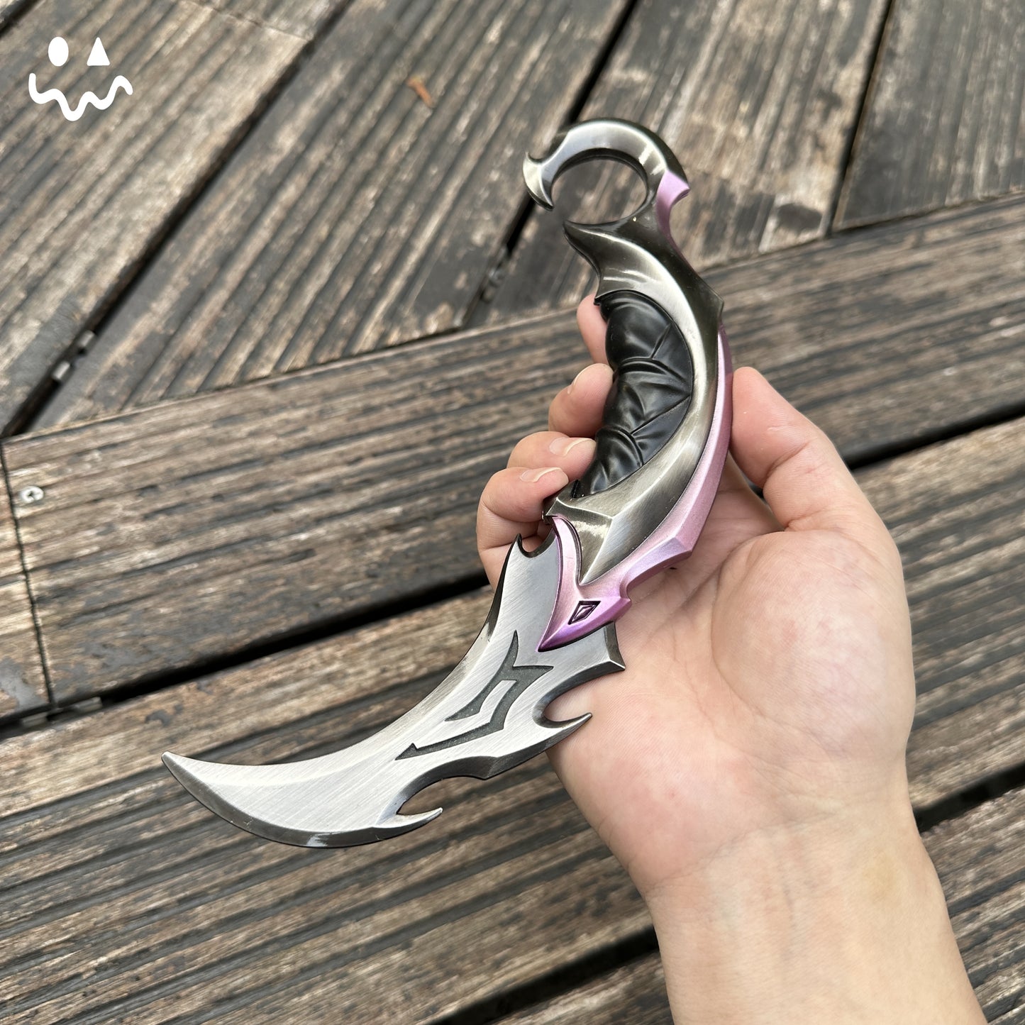 Reaver Karambit Metal Blunt Blade Trainer Cosplay Prop Game Replica