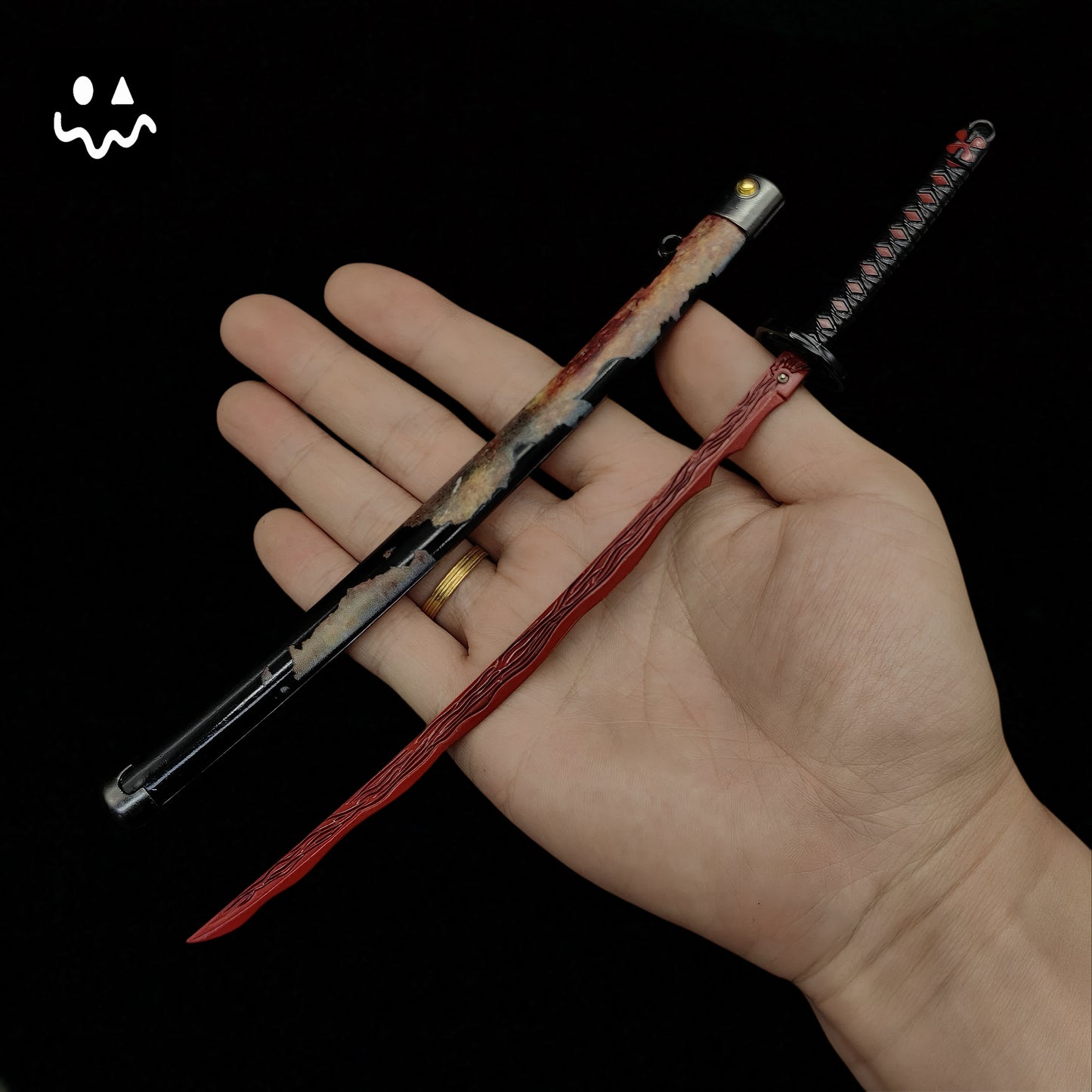 ER Rivers of Blood Katana Metal Replica Miniature