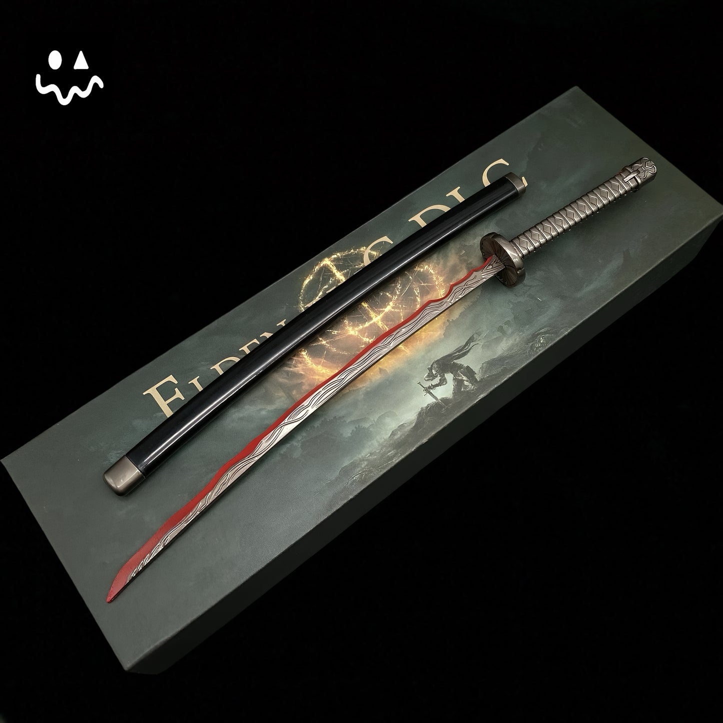 ER Rivers of Blood Katana Metal Replica Miniature With Gift Box