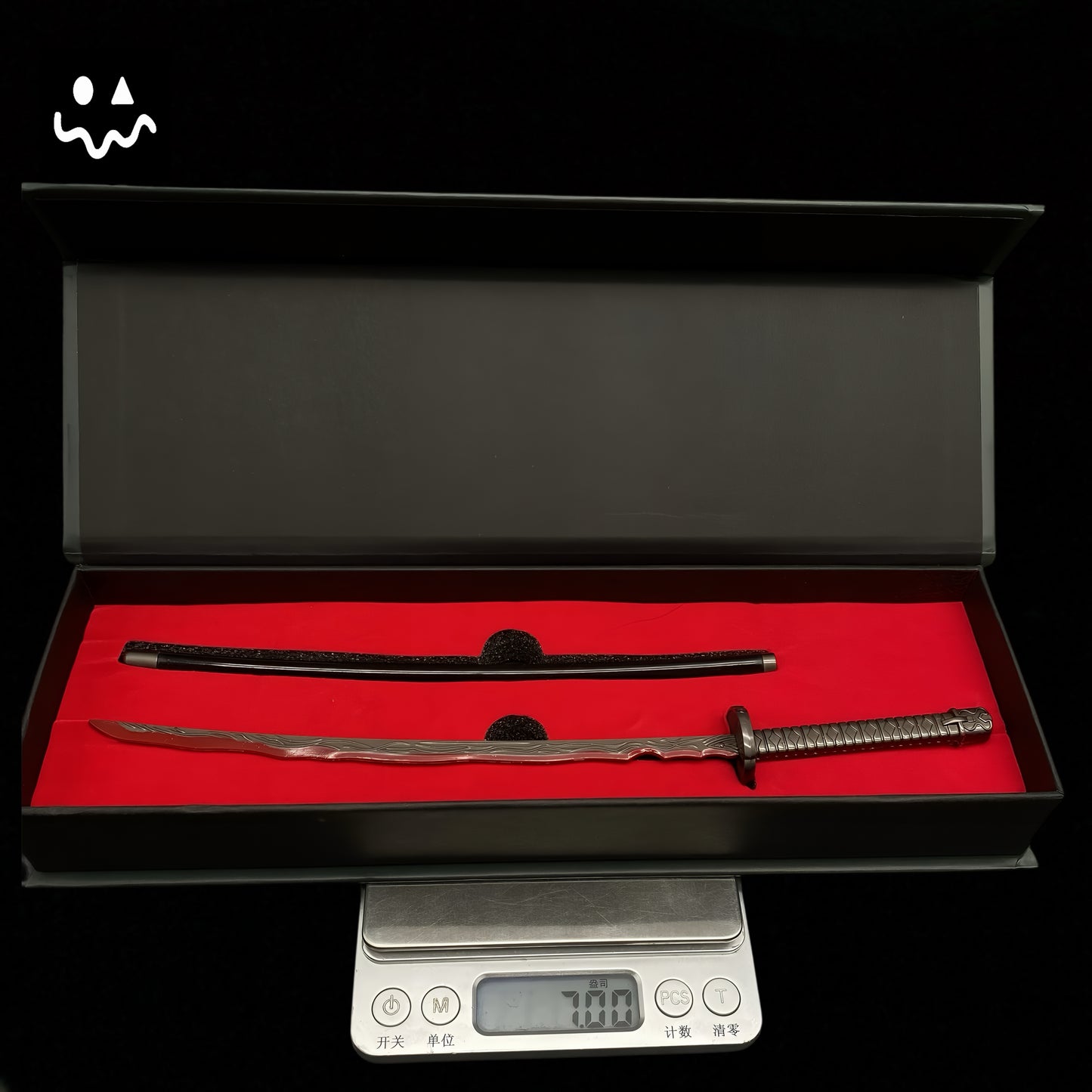ER Rivers of Blood Katana Metal Replica Miniature With Gift Box