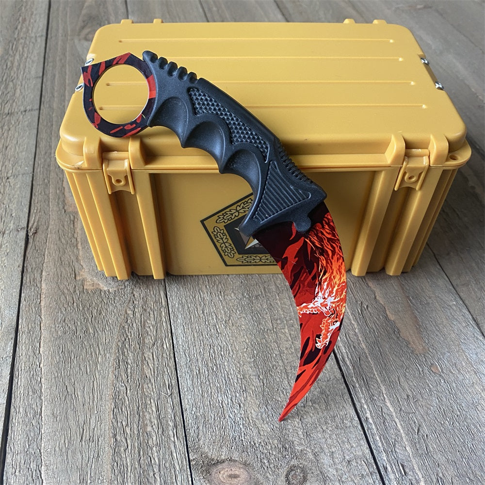 CSGO Gamma Box Roar Skin Karambit Blunt Blade Knife Trainer