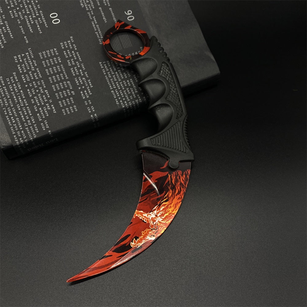 CSGO Gamma Box Roar Skin Karambit Blunt Blade Knife Trainer