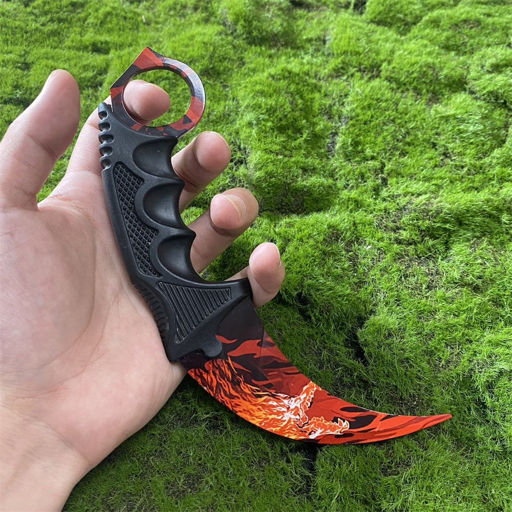 CSGO Gamma Box Roar Skin Karambit Blunt Blade Knife Trainer