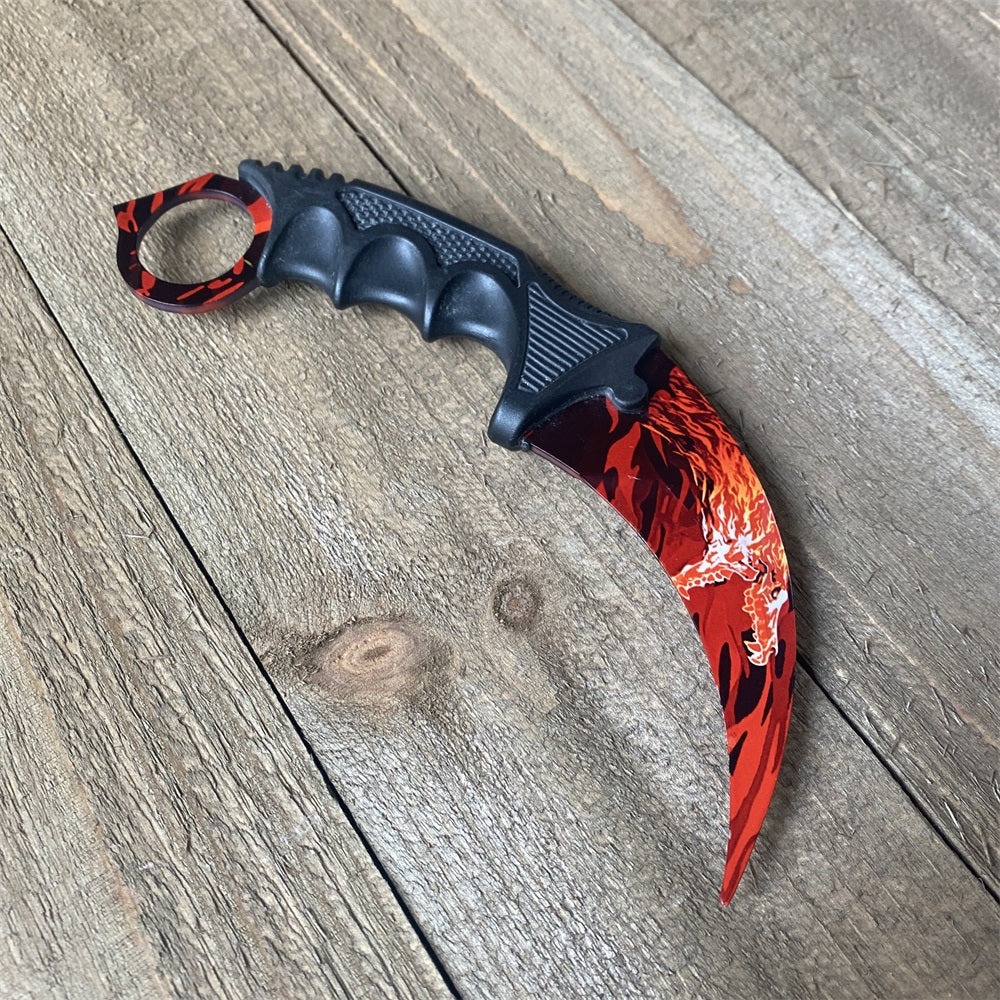 CSGO Gamma Box Roar Skin Karambit Blunt Blade Knife Trainer